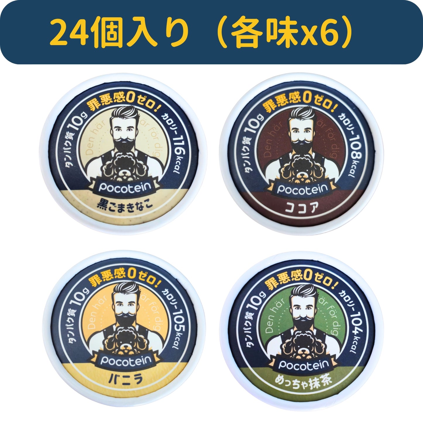 プロテインアイス 24個入り スーパーバリュー パック「1個あたり225円!」