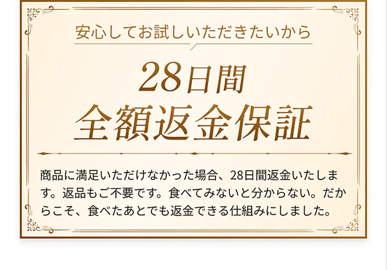 返金保証について